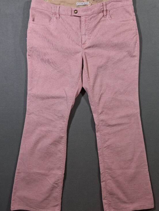 GAP Pants - Gap Pink Corduroys Women's 14 Flare Snap Pockets Fall Winter Y2K